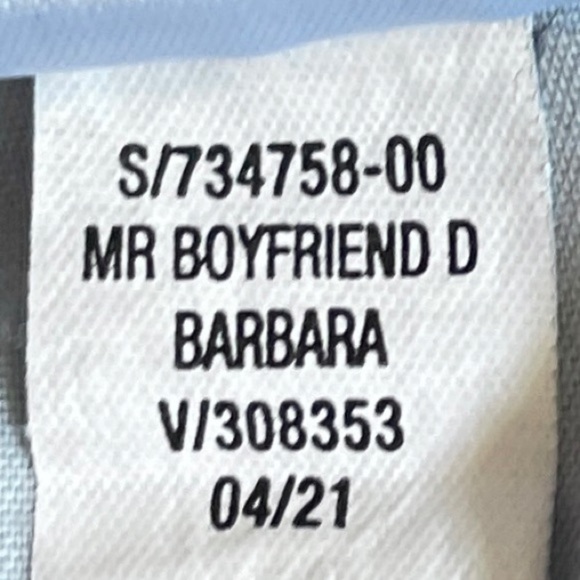 Old Navy Blue Mid-Rise Boyfriend Straight Ripped Jeans Size 16 - Picture 9 of 9